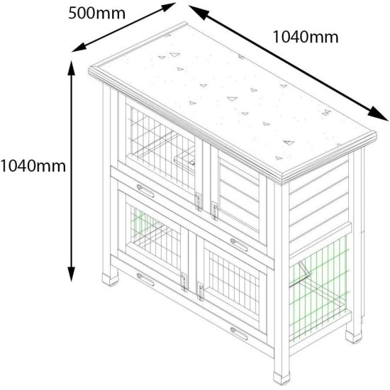 Bunny Business Rabbit Hutch Covers Over 20 Types Rabbit Hutch Cover (Rain), Brown Bunny Business Rabbit Hutch Covers Over 20 Types Rabbit Hutch Cover (Rain), Brown