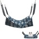 Butyeak Canvas Cat Hammock 50 x 40 cm, Double-Sided Pet Hammock, Adjustable Pet Hammock, Blue, Breathable Pet Cage Hammock, Hanging Small Animal Bed for Cats Small Dogs Butyeak Canvas Cat Hammock 50 x 40 cm, Double-Sided Pet Hammock, Adjustable Pet Hammock, Blue, Breathable Pet Cage Hammock, Hanging Small Animal Bed for Cats Small Dogs