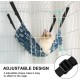 Butyeak Canvas Cat Hammock 50 x 40 cm, Double-Sided Pet Hammock, Adjustable Pet Hammock, Blue, Breathable Pet Cage Hammock, Hanging Small Animal Bed for Cats Small Dogs Butyeak Canvas Cat Hammock 50 x 40 cm, Double-Sided Pet Hammock, Adjustable Pet Hammock, Blue, Breathable Pet Cage Hammock, Hanging Small Animal Bed for Cats Small Dogs