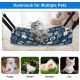 Butyeak Canvas Cat Hammock 50 x 40 cm, Double-Sided Pet Hammock, Adjustable Pet Hammock, Blue, Breathable Pet Cage Hammock, Hanging Small Animal Bed for Cats Small Dogs Butyeak Canvas Cat Hammock 50 x 40 cm, Double-Sided Pet Hammock, Adjustable Pet Hammock, Blue, Breathable Pet Cage Hammock, Hanging Small Animal Bed for Cats Small Dogs