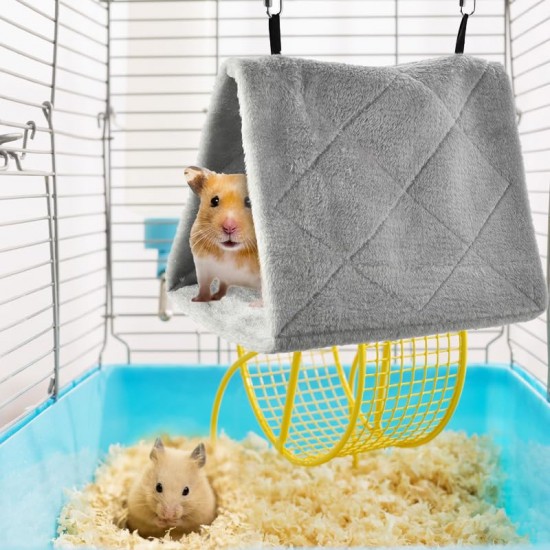 CQJ Bird Nest Cuddly Hut Soft Plush Hammock for Pets such as Hamsters, Parrots, Macaws, Budgies, Eclectopies, Parakeets, Cockatiels, Cockatoos and Love Birds (Pink) CQJ Bird Nest Cuddly Hut Soft Plush Hammock for Pets such as Hamsters, Parrots, Macaws, Budgies, Eclectopies, Parakeets, Cockatiels, Cockatoos and Love Birds (Pink)