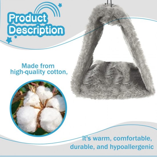 CQJ Bird Nest Cuddly Hut Soft Plush Hammock for Pets such as Hamsters, Parrots, Macaws, Budgies, Eclectopies, Parakeets, Cockatiels, Cockatoos and Love Birds (Pink) CQJ Bird Nest Cuddly Hut Soft Plush Hammock for Pets such as Hamsters, Parrots, Macaws, Budgies, Eclectopies, Parakeets, Cockatiels, Cockatoos and Love Birds (Pink)