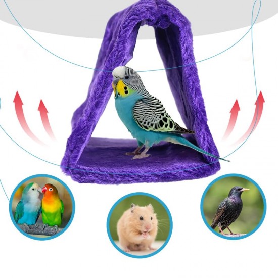 CQJ Bird Nest Cuddly Hut Soft Plush Hammock for Pets such as Hamsters, Parrots, Macaws, Budgies, Eclectopies, Parakeets, Cockatiels, Cockatoos and Love Birds (Pink) CQJ Bird Nest Cuddly Hut Soft Plush Hammock for Pets such as Hamsters, Parrots, Macaws, Budgies, Eclectopies, Parakeets, Cockatiels, Cockatoos and Love Birds (Pink)