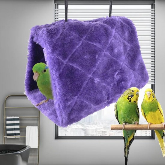 CQJ Bird Nest Cuddly Hut Soft Plush Hammock for Pets such as Hamsters, Parrots, Macaws, Budgies, Eclectopies, Parakeets, Cockatiels, Cockatoos and Love Birds (Pink) CQJ Bird Nest Cuddly Hut Soft Plush Hammock for Pets such as Hamsters, Parrots, Macaws, Budgies, Eclectopies, Parakeets, Cockatiels, Cockatoos and Love Birds (Pink)