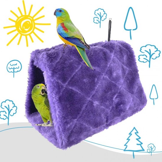 CQJ Bird Nest Cuddly Hut Soft Plush Hammock for Pets such as Hamsters, Parrots, Macaws, Budgies, Eclectopies, Parakeets, Cockatiels, Cockatoos and Love Birds (Pink) CQJ Bird Nest Cuddly Hut Soft Plush Hammock for Pets such as Hamsters, Parrots, Macaws, Budgies, Eclectopies, Parakeets, Cockatiels, Cockatoos and Love Birds (Pink)