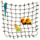 CQJ Parrot Climbing Net Jungle Fever Rope - Toy for Small Animals such as Budgies, Lovebirds, Finches, Cockatiels, Conures (Large: 60x60cm) CQJ Parrot Climbing Net Jungle Fever Rope - Toy for Small Animals such as Budgies, Lovebirds, Finches, Cockatiels, Conures (Large: 60x60cm)