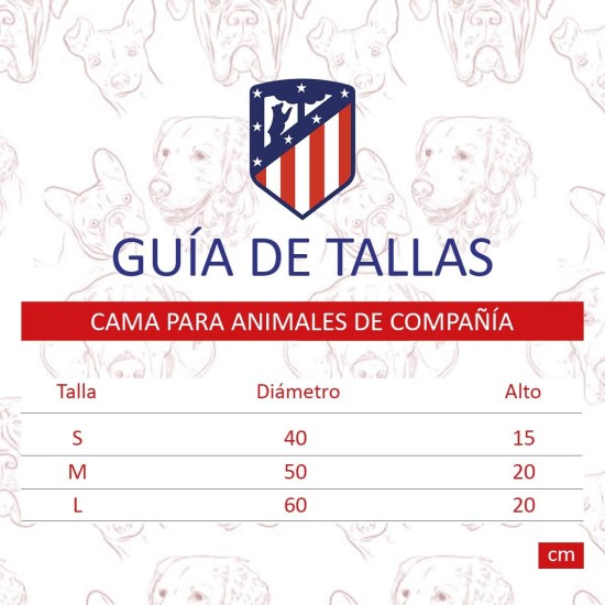 CYPBRANDS Atletico de Madrid BE-01S-ATL Pet Bed, Small, Multi-Colour CYPBRANDS Atletico de Madrid BE-01S-ATL Pet Bed, Small, Multi-Colour