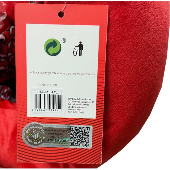 CYPBRANDS Atletico de Madrid BE-01S-ATL Pet Bed, Small, Multi-Colour CYPBRANDS Atletico de Madrid BE-01S-ATL Pet Bed, Small, Multi-Colour