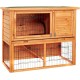 Dehner Barney Rodent House with Enclosure Approx. 111 x 60 x 92 cm Natural Wood Dehner Barney Rodent House with Enclosure Approx. 111 x 60 x 92 cm Natural Wood