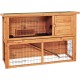 Dehner Hoppel Rodent Cage with Outdoor Run Approx. 136 x 50 x 85 cm Natural Wood Dehner Hoppel Rodent Cage with Outdoor Run Approx. 136 x 50 x 85 cm Natural Wood