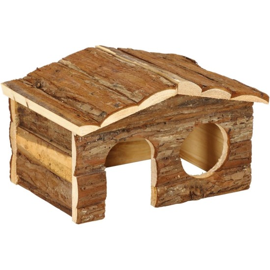 Dehner Rodent House Sleeping Forest 26 x 19.5 cm x 16 cm, Natural Wood Dehner Rodent House Sleeping Forest 26 x 19.5 cm x 16 cm, Natural Wood