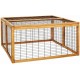 Dehner Rolf Open Enclosure with Fold-Out Roof Approx. 116 x 116 x 58 cm Wooden Dehner Rolf Open Enclosure with Fold-Out Roof Approx. 116 x 116 x 58 cm Wooden