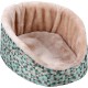 Dehner Small Animal Cuddly Bed Velvet, Approx. 31 x 25 x 13 cm, Nylon/Plush, Rose/Turquoise/Grey Dehner Small Animal Cuddly Bed Velvet, Approx. 31 x 25 x 13 cm, Nylon/Plush, Rose/Turquoise/Grey