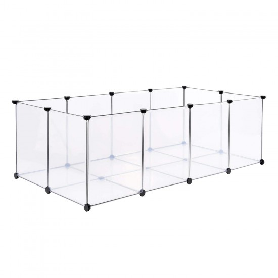 Dibea Indoor / Outdoor Enclosure, made of Plastic, for Small Animals, Expandable, 145 x 74 x 47 cm Dibea Indoor / Outdoor Enclosure, made of Plastic, for Small Animals, Expandable, 145 x 74 x 47 cm