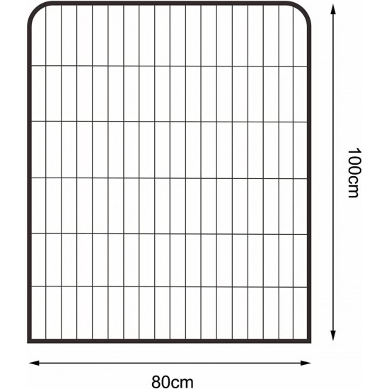 Dibea Puppy Play Pen for Dogs and Small Animals (Sizes / Height Selectable) Dibea Puppy Play Pen for Dogs and Small Animals (Sizes / Height Selectable)