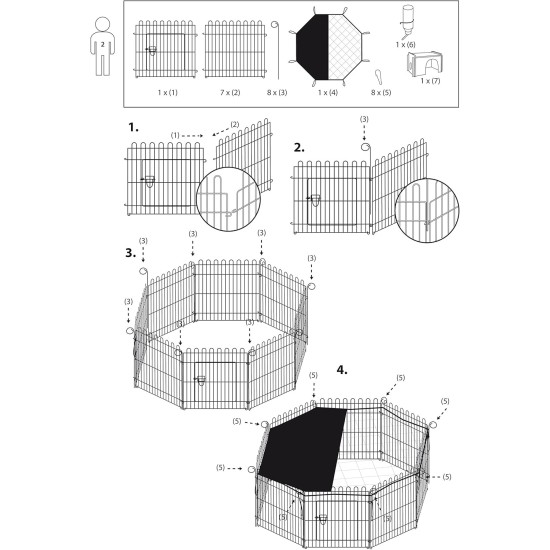 Dobar Metal Outdoor Run with Nylon Net, Various Sizes and colours, plus accessories. Dobar Metal Outdoor Run with Nylon Net, Various Sizes and colours, plus accessories.