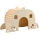 Duvoplus, Wooden House with Bridge L - 22 x 7.8 x 13 cm, Brown, Made of High Quality Wood, Stimulates Natural Rodent Instinct, Hours of Fun for Playing and Climbing for Small Rodents Duvoplus, Wooden House with Bridge L - 22 x 7.8 x 13 cm, Brown, Made of High Quality Wood, Stimulates Natural Rodent Instinct, Hours of Fun for Playing and Climbing for Small Rodents