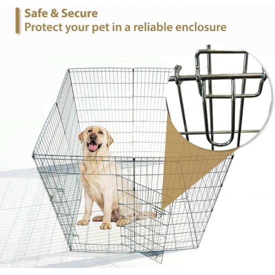 Ellie-Bo Easy-Up Puppy Rabbit Play Pen, 91 Cm, 8-Piece Ellie-Bo Easy-Up Puppy Rabbit Play Pen, 91 Cm, 8-Piece