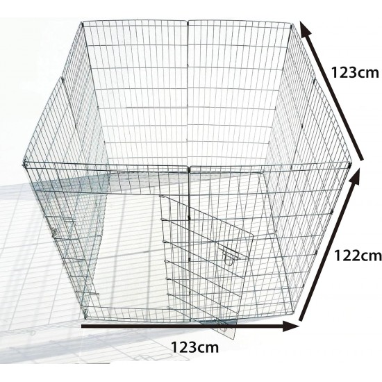 Ellie-Bo Easy-Up Puppy Rabbit Play Pen, 91 Cm, 8-Piece Ellie-Bo Easy-Up Puppy Rabbit Play Pen, 91 Cm, 8-Piece