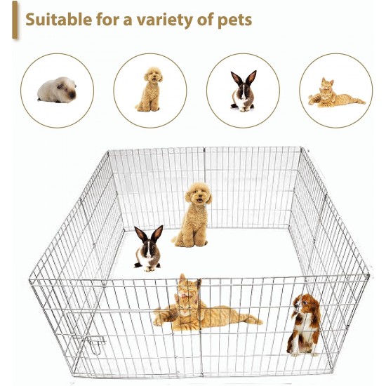 Ellie-Bo Easy-Up Puppy Rabbit Play Pen, 91 Cm, 8-Piece Ellie-Bo Easy-Up Puppy Rabbit Play Pen, 91 Cm, 8-Piece