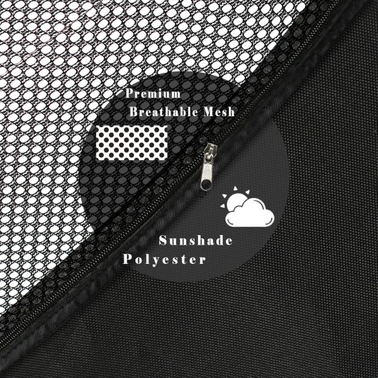 Explore Land Outdoor Pet Tent - Mesh Cat Play Tent, Portable Mesh Playhouse Enclosure for Cat, Rabbit, Puppy and Small Animals in Deck, Yard, Camping, Indoor Travel (Black Tent) Explore Land Outdoor Pet Tent - Mesh Cat Play Tent, Portable Mesh Playhouse Enclosure for Cat, Rabbit, Puppy and Small Animals in Deck, Yard, Camping, Indoor Travel (Black Tent)