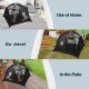 Explore Land Outdoor Pet Tent - Mesh Cat Play Tent, Portable Mesh Playhouse Enclosure for Cat, Rabbit, Puppy and Small Animals in Deck, Yard, Camping, Indoor Travel (Black Tent) Explore Land Outdoor Pet Tent - Mesh Cat Play Tent, Portable Mesh Playhouse Enclosure for Cat, Rabbit, Puppy and Small Animals in Deck, Yard, Camping, Indoor Travel (Black Tent)