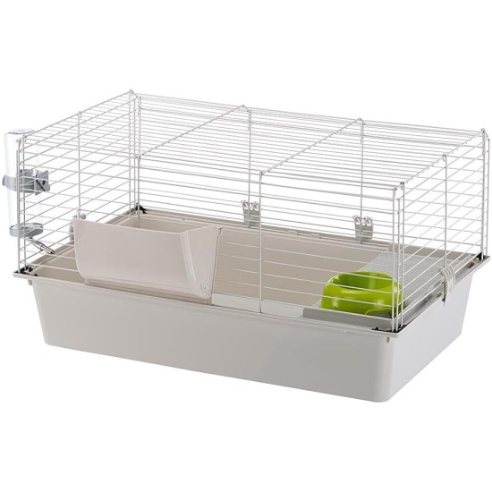 FERPLAST CAVIE 80 Metal Rodent Cage for Guinea Pigs, Guinea Pigs, Includes Accessories: Feeding Bowl, Drinking Bottle, Bowl, House. 77 x 48 x 42 cm FERPLAST CAVIE 80 Metal Rodent Cage for Guinea Pigs, Guinea Pigs, Includes Accessories: Feeding Bowl, Drinking Bottle, Bowl, House. 77 x 48 x 42 cm