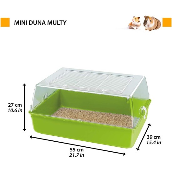 FERPLAST Duna Rodent Cage for Mice Hamsters Plastic 71 x 46 x H 31.5 cm FERPLAST Duna Rodent Cage for Mice Hamsters Plastic 71 x 46 x H 31.5 cm