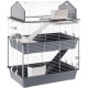 Ferplast BARN Rabbit Cage, Rabbit Cage Small Animal Cage, 2 Levels, Open Roof, Accessories and Rabbit Accessories Included, 78 x 48 x 65 cm Ferplast BARN Rabbit Cage, Rabbit Cage Small Animal Cage, 2 Levels, Open Roof, Accessories and Rabbit Accessories Included, 78 x 48 x 65 cm