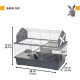 Ferplast BARN Rabbit Cage, Rabbit Cage Small Animal Cage, 2 Levels, Open Roof, Accessories and Rabbit Accessories Included, 78 x 48 x 65 cm Ferplast BARN Rabbit Cage, Rabbit Cage Small Animal Cage, 2 Levels, Open Roof, Accessories and Rabbit Accessories Included, 78 x 48 x 65 cm