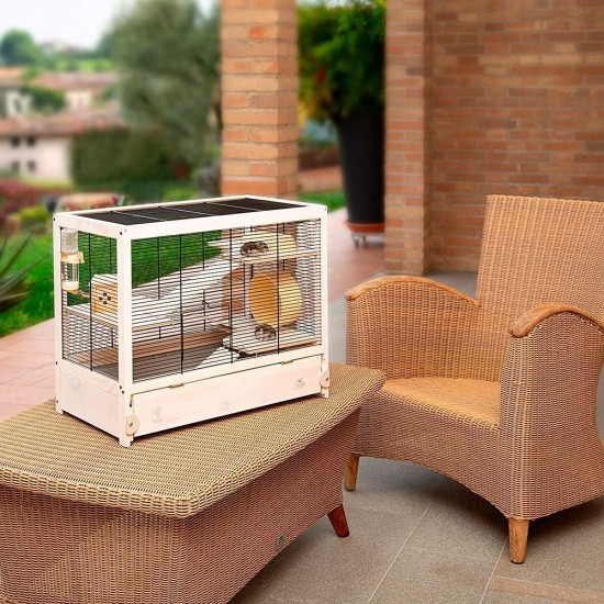 Ferplast FSC wooden cage for hamsters HAMSTERVILLE for mice and small rodents, multi-level structure, accessories included Ferplast FSC wooden cage for hamsters HAMSTERVILLE for mice and small rodents, multi-level structure, accessories included