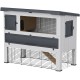 Ferplast GRAND LODGE 140 2-Tier Double Hutch for Outdoor Use, Rabbit, Guinea Pigs, Small Animals, with Rabbit Hutch 134 x 73 x H 110 cm Ferplast GRAND LODGE 140 2-Tier Double Hutch for Outdoor Use, Rabbit, Guinea Pigs, Small Animals, with Rabbit Hutch 134 x 73 x H 110 cm