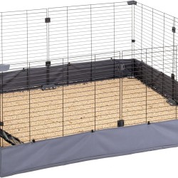 Ferplast Gehege für Meerschweinchen HUB 04, Ideal für kleine Tiere Käfig, Innen-/Außenbereich Tiergehege, Wasserdicht - Maschinenwaschbarer Boden, Erweiterbar und Modular , 140 x 140,5 x 59,5 cm Ferplast Gehege für Meerschweinchen HUB 04, Ideal für kleine Tiere Käfig, Innen-/Außenbereich Tiergehege, Wasserdicht - Maschinenwaschbarer Boden, Erweiterbar und Modular , 140 x 140,5 x 59,5 cm
