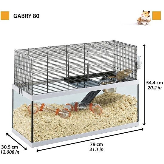 Ferplast Gerbil Glass House with Accessories Ferplast Gerbil Glass House with Accessories