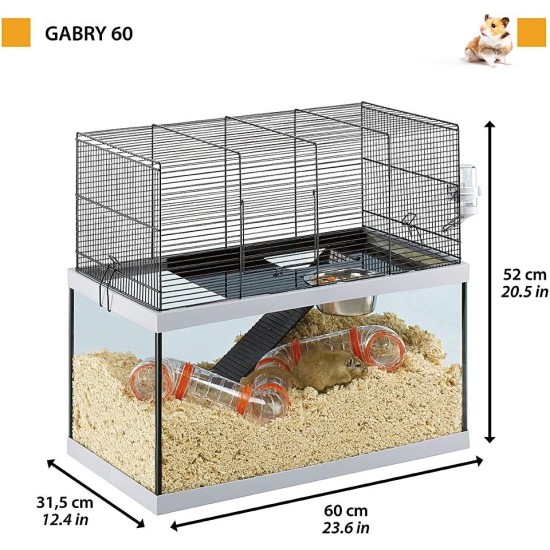 Ferplast Gerbil Glass House with Accessories Ferplast Gerbil Glass House with Accessories
