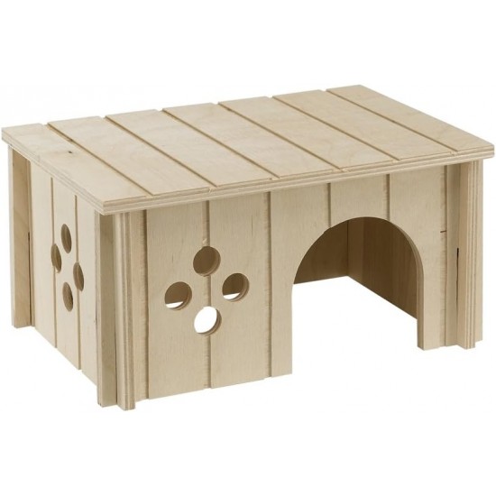 Ferplast Guinea Pig House Wooden Small Pet Nesting Box Ferplast Guinea Pig House Wooden Small Pet Nesting Box
