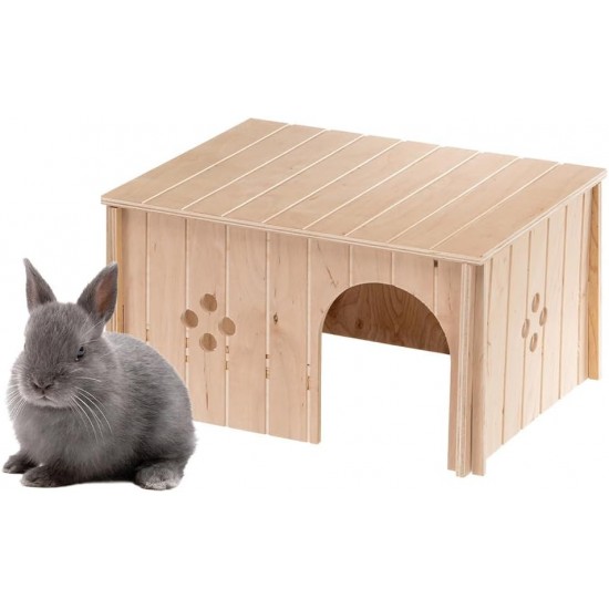 Ferplast Guinea Pig House Wooden Small Pet Nesting Box Ferplast Guinea Pig House Wooden Small Pet Nesting Box