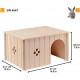 Ferplast Guinea Pig House Wooden Small Pet Nesting Box Ferplast Guinea Pig House Wooden Small Pet Nesting Box