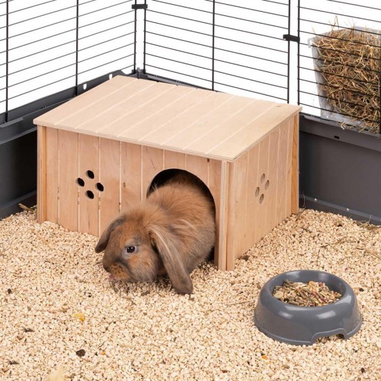 Ferplast Guinea Pig House Wooden Small Pet Nesting Box Ferplast Guinea Pig House Wooden Small Pet Nesting Box