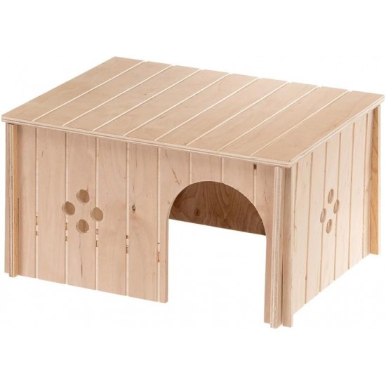 Ferplast Guinea Pig House Wooden Small Pet Nesting Box Ferplast Guinea Pig House Wooden Small Pet Nesting Box