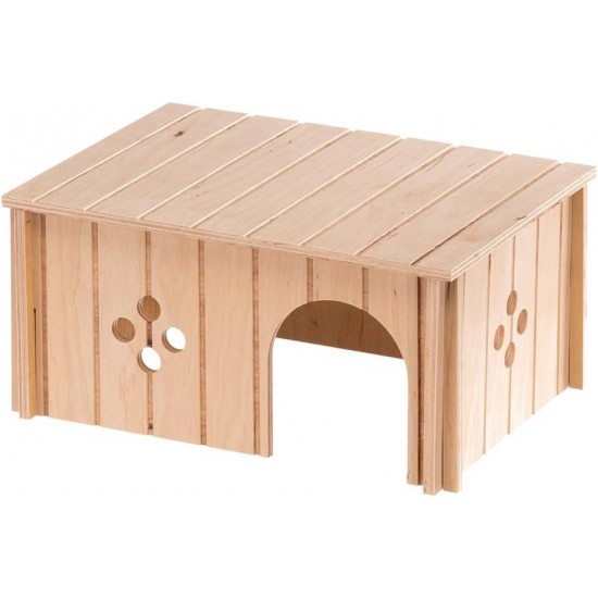 Ferplast Guinea Pig House Wooden Small Pet Nesting Box Ferplast Guinea Pig House Wooden Small Pet Nesting Box