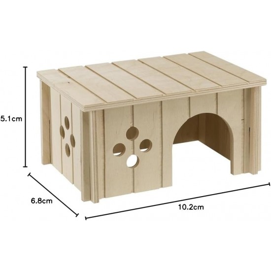 Ferplast Guinea Pig House Wooden Small Pet Nesting Box Ferplast Guinea Pig House Wooden Small Pet Nesting Box