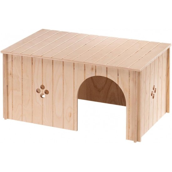 Ferplast Guinea Pig House Wooden Small Pet Nesting Box Ferplast Guinea Pig House Wooden Small Pet Nesting Box