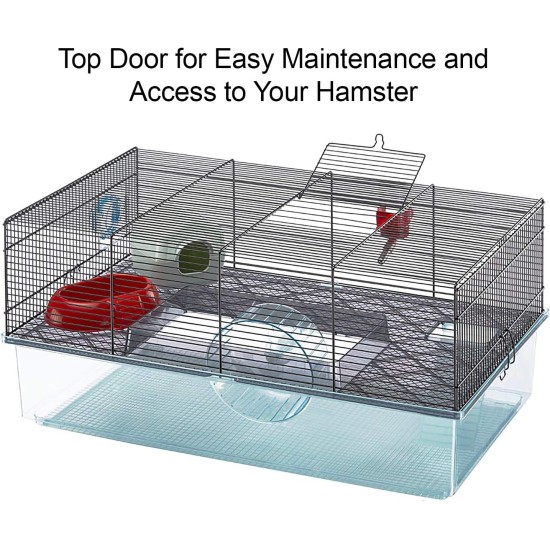 Ferplast Hamster Cage, Black Ferplast Hamster Cage, Black