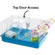 Ferplast Hamster Cage, White, 11.61 x 9.65