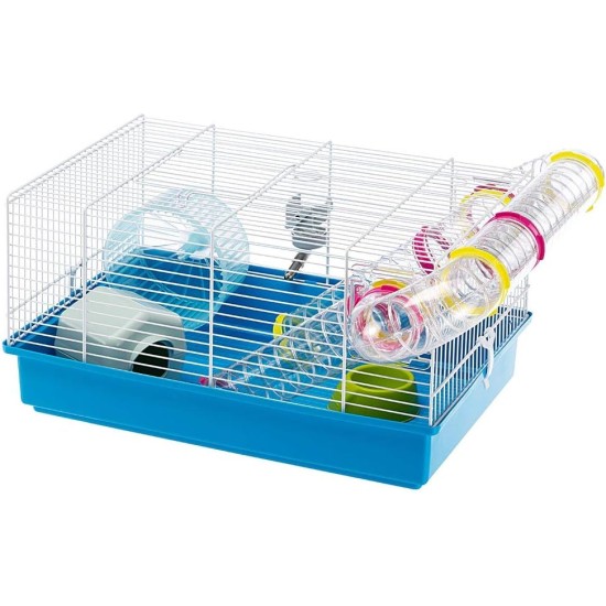 Ferplast Hamster Cage, White, 11.61 x 9.65