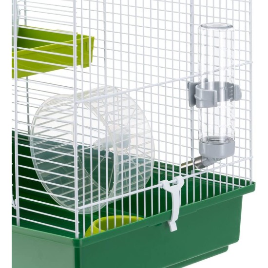 Ferplast Hamster Duo Cage with White Bars and Accessories Ferplast Hamster Duo Cage with White Bars and Accessories