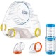 Ferplast Hamster Tube Set Accessories for Hamster Cage Total 4 Pieces Including Gym with Hamster Wheel, Hamster Tunnel Tube with Ventilation Holes and Accessories, Kit Gym, Hamster Toy Ferplast Hamster Tube Set Accessories for Hamster Cage Total 4 Pieces Including Gym with Hamster Wheel, Hamster Tunnel Tube with Ventilation Holes and Accessories, Kit Gym, Hamster Toy
