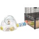 Ferplast Hamster Tube Set Accessories for Hamster Cage Total 4 Pieces Including Gym with Hamster Wheel, Hamster Tunnel Tube with Ventilation Holes and Accessories, Kit Gym, Hamster Toy Ferplast Hamster Tube Set Accessories for Hamster Cage Total 4 Pieces Including Gym with Hamster Wheel, Hamster Tunnel Tube with Ventilation Holes and Accessories, Kit Gym, Hamster Toy