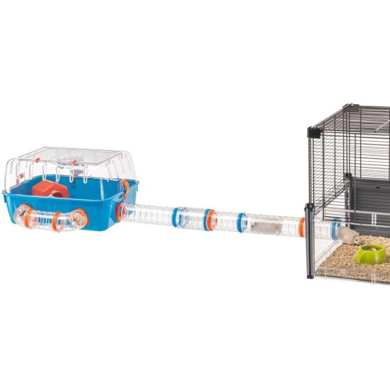 Ferplast Hamster Tube Set, Accessories for Hamster Cage, Total 7 Pieces, Transparent Hamster Tunnel Tube with Ventilation Holes, Includes Accessories, Kit Tube Tunnel, Hamster Toy Ferplast Hamster Tube Set, Accessories for Hamster Cage, Total 7 Pieces, Transparent Hamster Tunnel Tube with Ventilation Holes, Includes Accessories, Kit Tube Tunnel, Hamster Toy